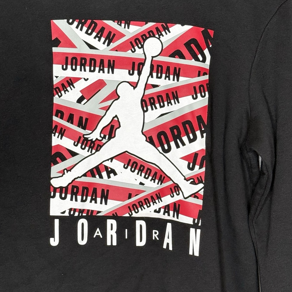 Jordan Air‎ Sweatshirt Youth XL Air Jumpman Pullover Basketball Black - Picture 3 of 6